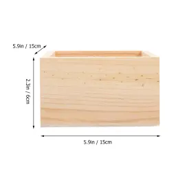Caixa De Madeira De Artesanato, Gavetas De Caixa Inacabadas, Armazenamento De Caixas De Lembrança De Plástico, Grandes Organizadores De Desktop, Decoração Doméstica, 4 Pcs - Image 4