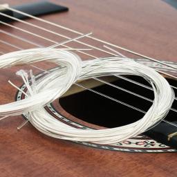 Cordas de guitarra clássica Set, Super Light, Guitarra clássica, Metal transparente, Nylon, Peças de reposição Acessórios, 6 pcs - Image 4