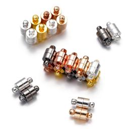 Fechos magnéticos para joias, conectores artesanais, suprimentos DIY de pulseiras e colares, cor prata e ouro, 6mm, 5 conjuntos - Image 5