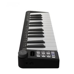 Mini USB MIDI teclado controlador com acordes inteligentes, modos de escala, arpejador para produção musical, 25 teclas - Image 3