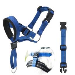 Cão ajustável boca focinhos, Anti latido, respirável Nylon focinho conjunto, tiras reflexivas, pet trelas, cão suprimentos - Image 4