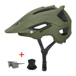 SUPERIDE-Capacete de bicicleta anti-impacto para homens e mulheres, capacete DH MTB, no molde, esportes, estrada, mountain bike, equitação, ciclismo - Image 1