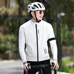 WOSAWE-Jaqueta térmica de ciclismo para homens e mulheres, roupas de bicicleta de manga comprida, casaco MTB à prova de vento quente com zíper YKK - Image 4