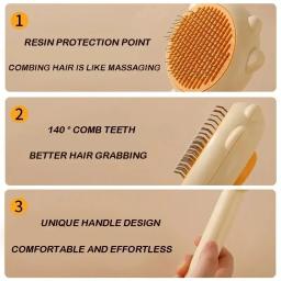 Pet Grooming Needle Brush, Pente de massagem mágica para gato e cachorro, Suprimentos de cuidados de limpeza - Image 5