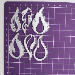 Moldes de corte chama de fogo apaixonado decorativo gravação álbum capa gravação molde corte cartões de papel fazendo ferramenta - Image 3