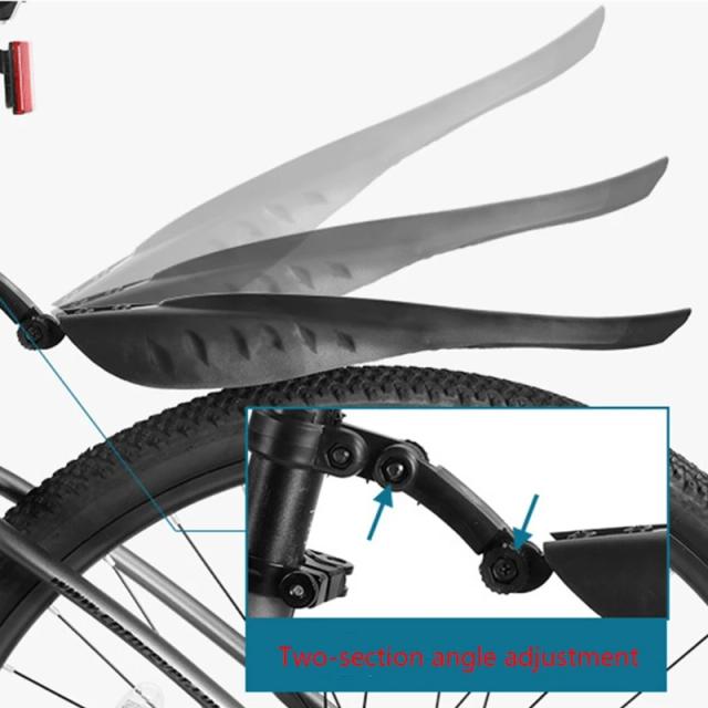 Pára-lamas dianteiro e traseiro para bicicleta - Kit profissional de proteção completa em 2 peças