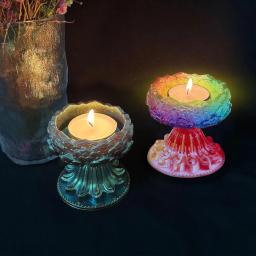 Moldes elegantes de silicone para castiçal DIY - artesanato personalizado, decoração durável para casamentos, festas - Image 6