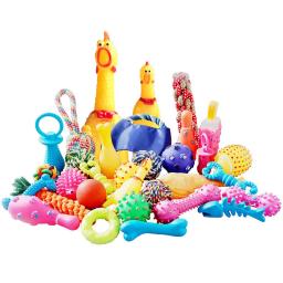 Bone Rope Squeaky Plush Toy Kit para Animais de Estimação, Brinquedos para cães, Puppy Interactive Molar Chewing Toy, cães pequenos e grandes, Pug Suprimentos - Image 6