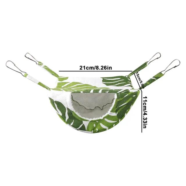 Cama de Hamaca Quente para Pets: Ideal para Chinchilas, Papagaios, Furões e Hamsters - Brincar e Descansar no Conforto da Gaiola