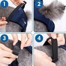 Fraldas para cães ajustáveis respiráveis, fraldas para cães femininos com 3 almofadas de reposição, ideais para cães no calor, menstruação, incontinência - Image 6