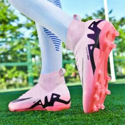 Tênis de treinamento de futebol masculino, tênis de futebol, chuteiras ultraleves, esporte ao ar livre, botas de futebol antiderrapantes, qualidade superior, atacado, FG, TF - Image 2