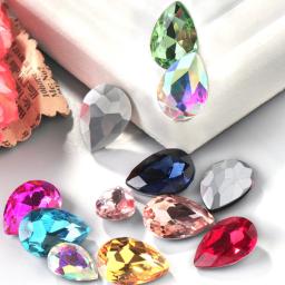 Cristal Gota De Água Vidro Teardrop Strass, Charme Jóias, 3D Nail Arts, DIY Acessórios, Artesanato do Vestuário, Alta Qualidade - Image 4