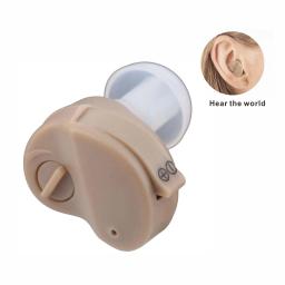 Tipo CIC Hearing Aid com fácil operação de bateria, amplificador de som para idosos, pessoal Listen up, eletrônico - Image 2