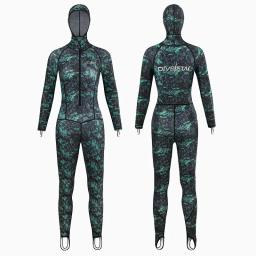 Fato de mergulho Lycra de peça única para homens e mulheres, proteção solar, roupas de mergulho, medusa, surf, maiô unissex, 0,5mm - Image 4