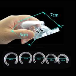 Chastity Cock Cage Locking Device for Men, BDSM Restraint, Adult Game, Sex Toys, 5 tamanhos, anéis penis, Bondage, Masculino, BDSM - Image 2