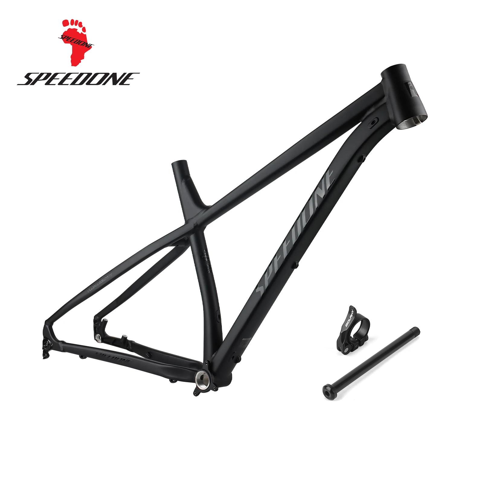 Speedone 29 ''rack bicicleta quadro ultraleve liga de alumínio mountain bike hardtail quadro roteamento interno 148x12mm através do eixo - Image 1
