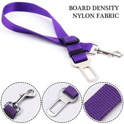 Cão de estimação gato cinto de segurança do carro trela ajustável cinto de segurança do veículo suprimentos para animais de estimação arnês segura alavanca tração collar filhote de cachorro trela - Image 4