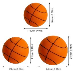 Bola de treino de basquetebol drible silencioso interior, saltando para atividades, tamanho 3 5 7, 18 21 24cm - Image 6