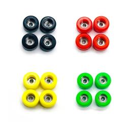 4 pçs nova roda de rolamento profissional pu metal uretano dedo rodas cnc mini dedo skate placa acessório - Image 4