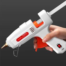 Mini Household Industrial Hot Melt pistola de cola, DIY, temperatura do calor, ferramenta de reparo elétrico, use 11mm Glue Sticks, 100W - Image 1