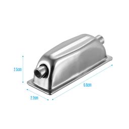 Double-End Retangular Snare Tambor Lug Garra Ganchos, Ear Drum Set Peças, Acessórios de Bateria, Substituição para Bateria, 5pcs por pacote - Image 2