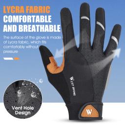 West bike-luvas de ciclismo para homens e mulheres, à prova de choque, respirável, tela sensível ao toque, para mtb, bicicleta de estrada, motocicleta, esportes - Image 4
