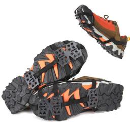 1 par profissional escalada crampons 24 dentes anti-skid gelo neve acampamento sapatos de caminhada pico aperto inverno ao ar livre pinça de gelo - Image 3