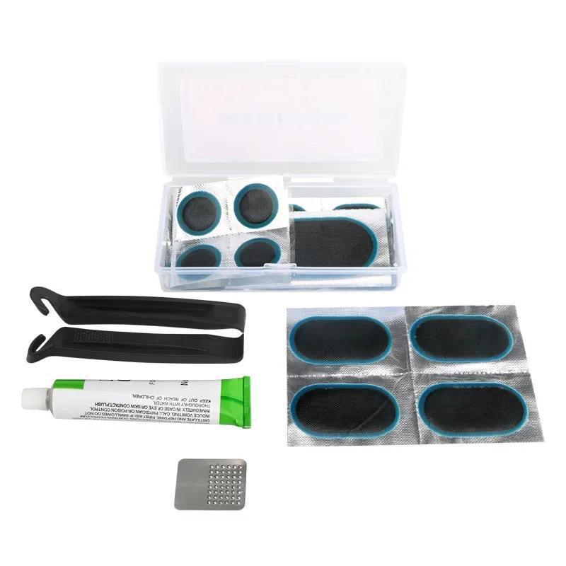 Kit de reparo portátil do pneu para a bicicleta, remendo da punção, ferramentas de reparo, reparo do selante, colagem, bicicleta da estrada da montanha, motocicleta, tubo interno - Image 1