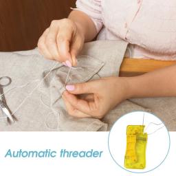 Auto agulha Threader costura manual, Esducer de agulha rápida Dispositivo de rosca automática Costura de fio de chumbo Ferramenta doméstica - Image 2