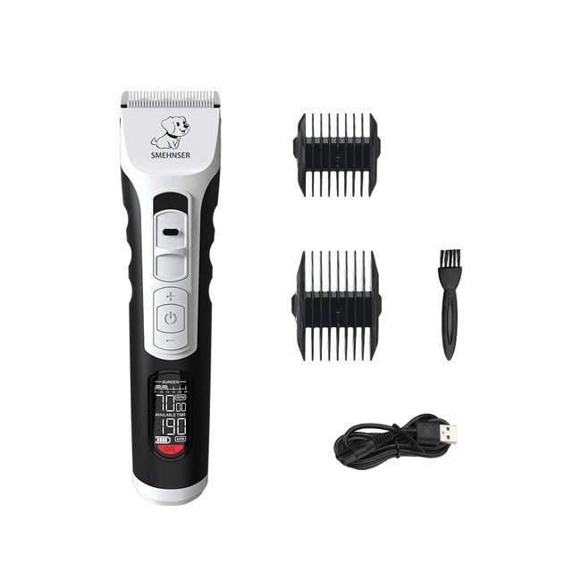 Aparador de Cabelo Recarregável Profissional para Pets - Conjunto Completo para Cães e Gatos com Barbeador e Ferramentas de Grooming