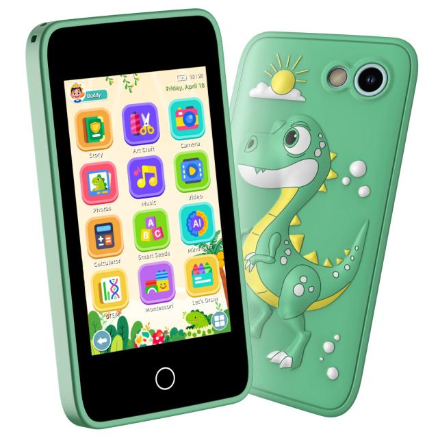 Brinquedo Telefone Inteligente Educativo Câmera Leitor de Música 8GB