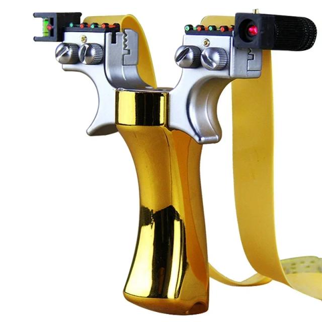 Slingshot de Dupla Espiral para Caça ao Ar Livre com Tiro Elástico e Alvos de Papel - Pacote de Exercícios em 4 Cores