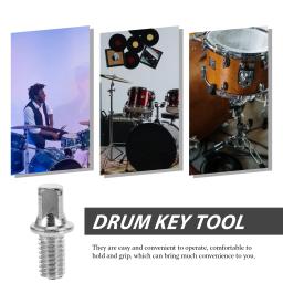 Drum Screw Fittings Set Acessórios, Pedal Shaft Kit, Drumming Setup, Jazz Parafusos, Prata Chapeado Ferro Parafusos, 10 Pcs - Image 6