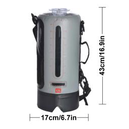 Chuveiro solar 12l portátil acampamento saco de chuveiro solar à prova dwaterproof água com pressão pé bomba e chuveiro bico para praia - Image 6