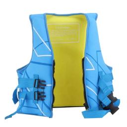 Neoprene Natação Life Jacket para Crianças, Colete salva-vidas, Flotação Aid, Flotação Azul - Image 2