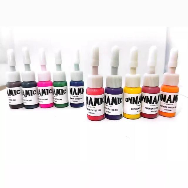 Kits de Tatuagem com Pigmento de Tinta Profissional, Caixa com 10 Cores de 5ml para Body Art e Maquilhagem