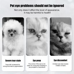 Pet Eye Tear Stain Remover Powder, Natural Safe, Aplicar ao redor dos olhos, Absorvente para seco, Inoxidável com escova, 30g - Image 5