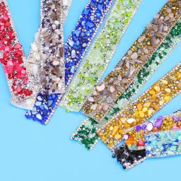 Auto-adesivo cristal strass adesivo, fita do diamante, DIY artes artesanato, decoração do carro e telefone, 1 quintal - Image 2