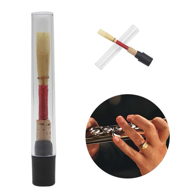 Tubo de Palheta de Oboé Macio com Caixa de Armazenamento Transparente - Acessórios de Instrumento Artístico de Alta Qualidade