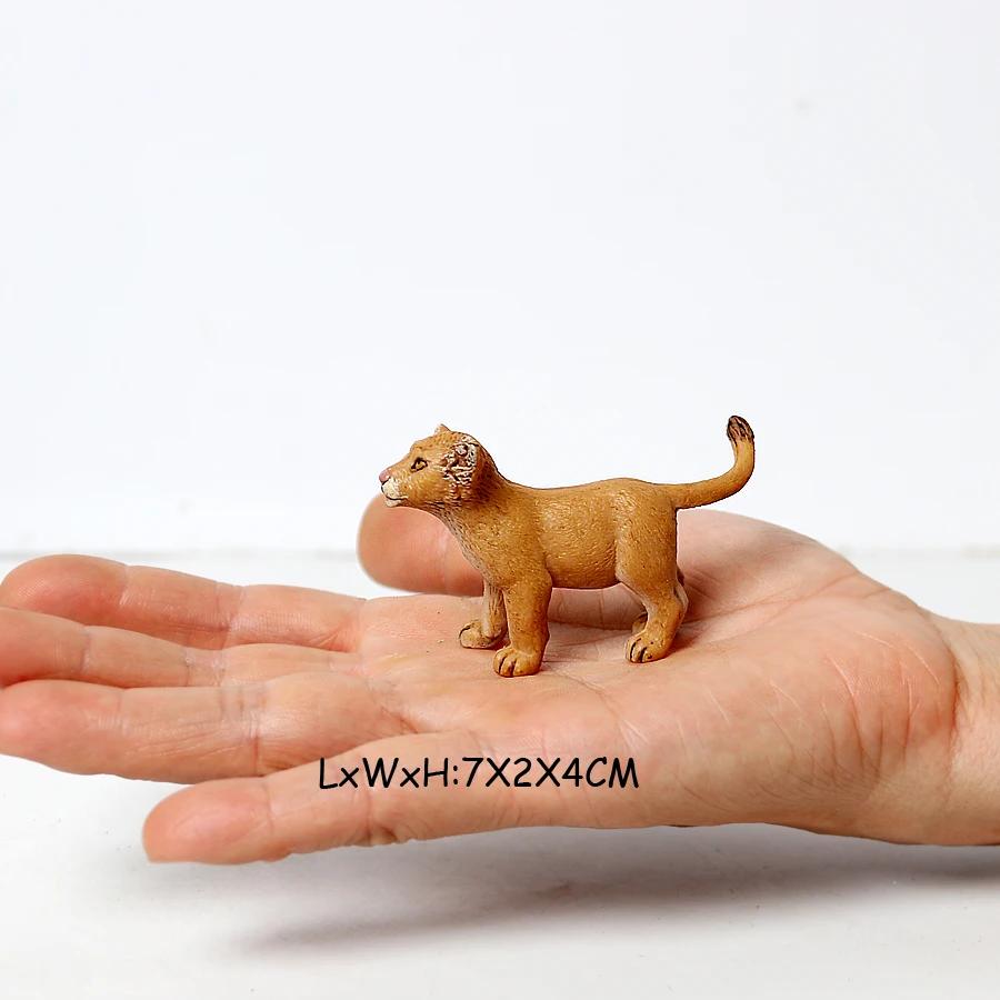 Leão estatueta brinquedo animais figuras leonet leoa selva estatuetas animais selvagens figura de ação crianças brinquedo brinquedos de plástico crianças presentes - Image 1