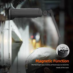 SUPERFIRE G16-S Luz de trabalho multifuncional LED + Lanterna COB 360 °   Com base magnética recarregável para tocha de pesca de reparo de carro - Image 5