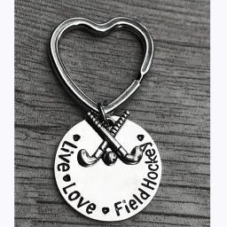 Field Hockey Keychain para Meninas Charm Chaveiro Jóias para Meninas Jogadores de Hóquei em Campo Treinadores Live Love - Image 3