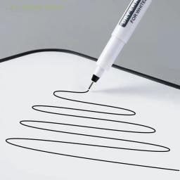 Caneta apagável impermeável apagável Whiteboard, marcador do exame do escritório, caneta apagamento seca, muito fina, 0,5mm - Image 6