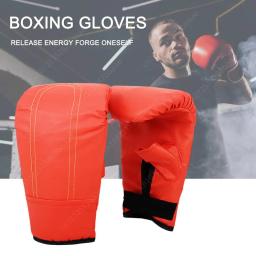 Luvas De Boxe Profissionais De Couro PU para Homens e Mulheres, Luvas De Treinamento De Perfuração, Resistente ao Desgaste - Image 6