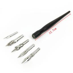 Anime caneta ponta definida para caligrafia, desenho Kit ferramenta, 5 Nib, 1 titulares - Image 2