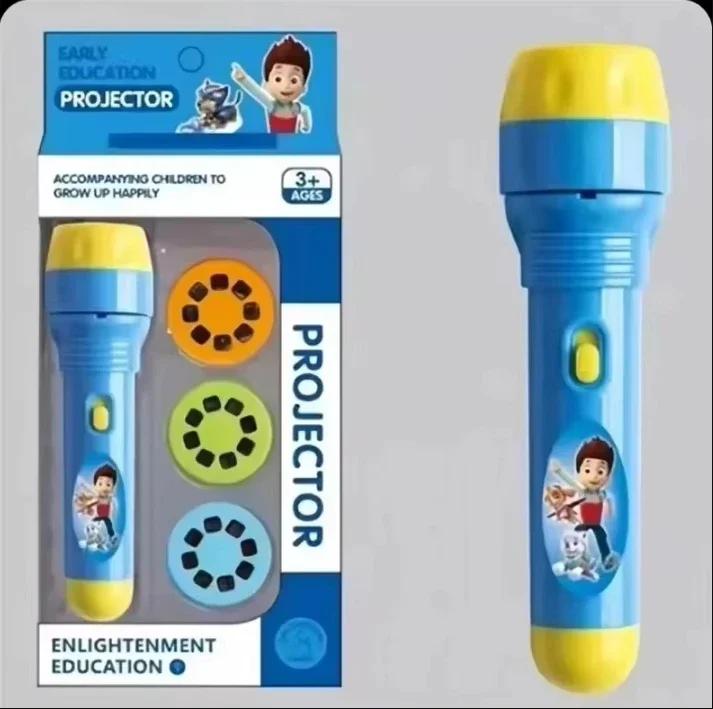 Patrulha pata bonito dos desenhos animados criatividade brinquedo crianças tocha lâmpada lanterna projetor brinquedo anime lanterna projetor tocha lâmpada brinquedos - Image 1