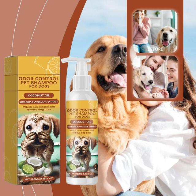 Shampoo para Cães que Reduz o Derramamento de Pêlos e Mantém a Pelagem Saudável e Suave para Todos os Tipos de Cães