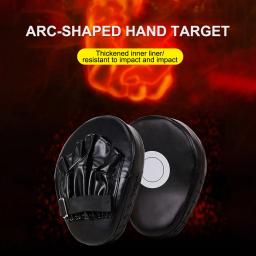 Curvo Boxe Mão Alvo para Treinamento de Artes Marciais, PU Couro, Punching Mitts, respirável Kickboxing Pads, Boxe Focus Pad - Image 2