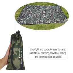 Camuflagem Waterproof Camping Shelter, Toldo Turístico, Canopy Tarp, Tenda Sombra, Jardim Sombrinha, Outdoor Hammock, Ultraleve - Image 4