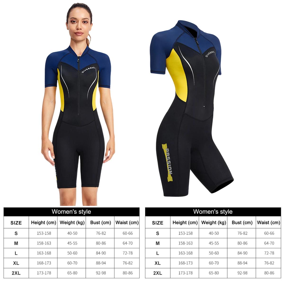 Ternos de mergulho completo de neoprene para mulheres, mergulho, mergulho, surf, esportes aquáticos, manter quente, manga longa, roupas de mergulho, 3mm - Image 1